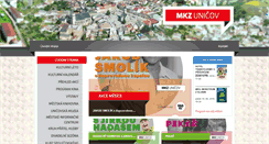 Desktop Screenshot of mkzunicov.cz